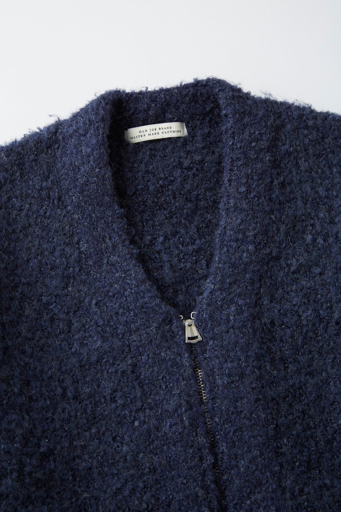 BOUCLE ALPAKA ZIP CARDIGAN - 252OJ-KN05