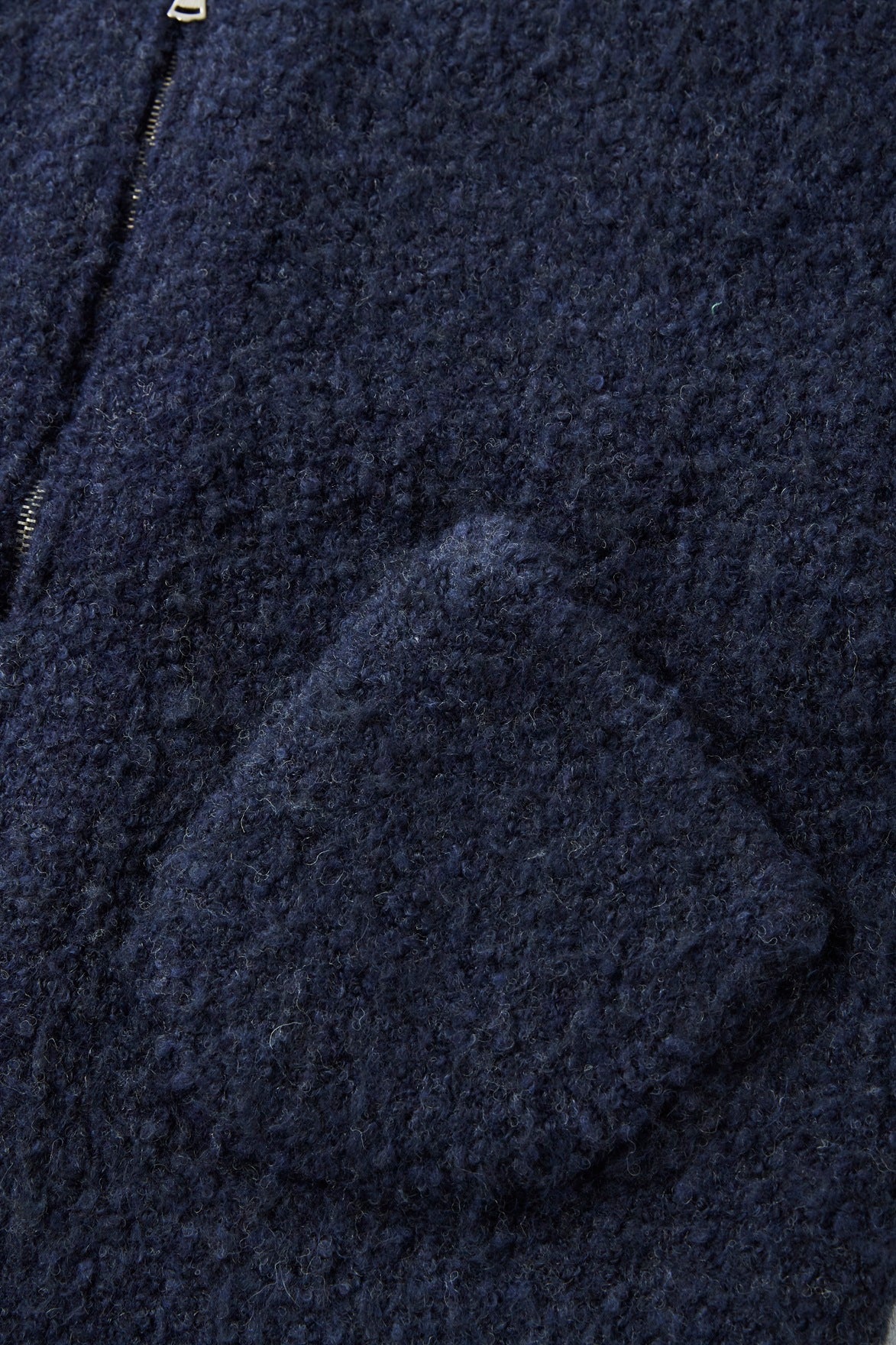 BOUCLE ALPAKA ZIP CARDIGAN - 252OJ-KN05