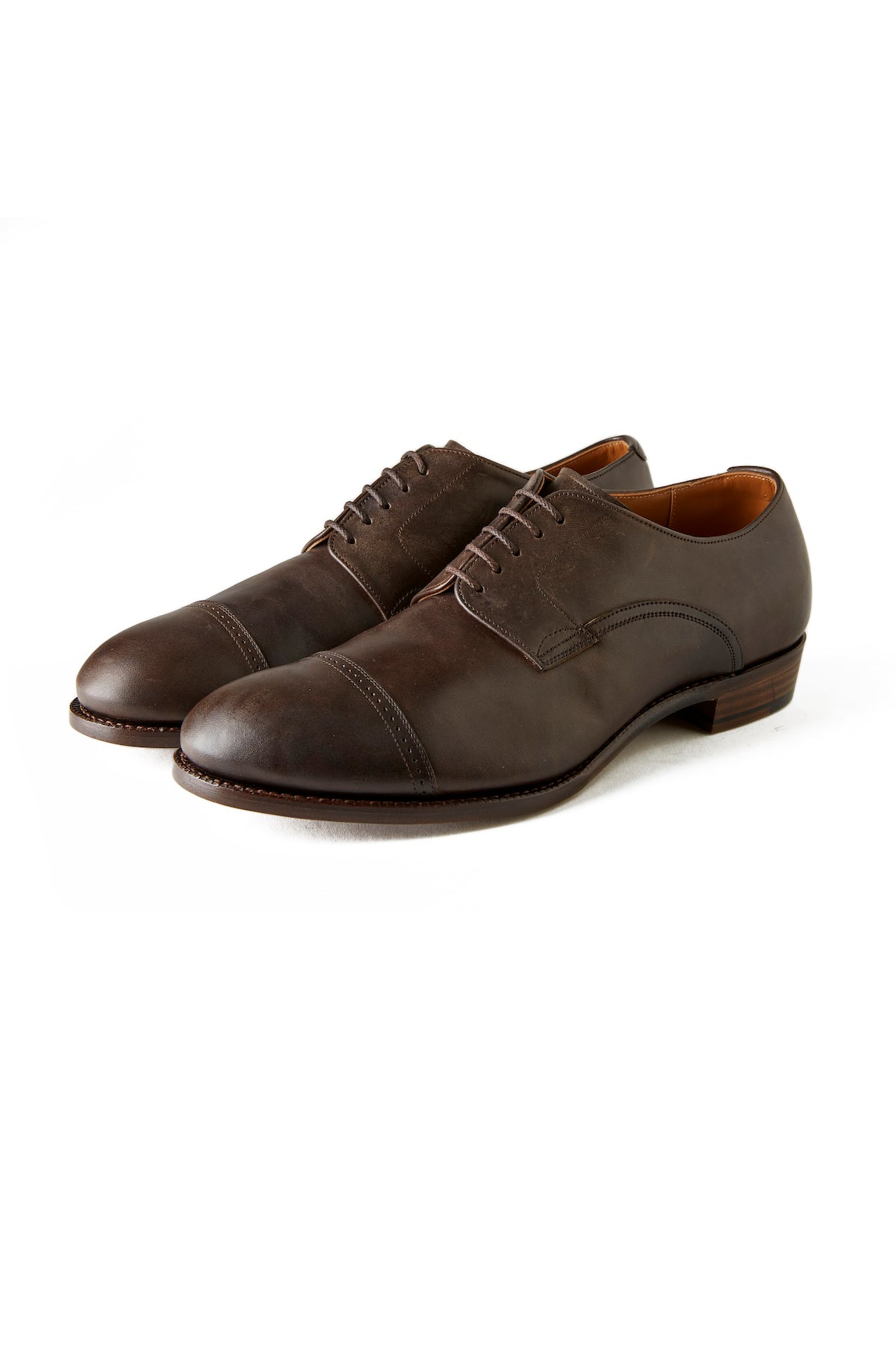 “The Leader” ARTISAN LEATHER CAP TOE SHOES - 241OJ-FW02