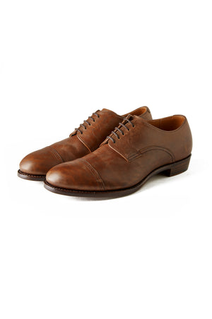 “The Leader” ARTISAN LEATHER CAP TOE SHOES - 241OJ-FW02