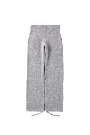 SILK NEP WOOL SWEATER TROUSER - 242OJ-KN05