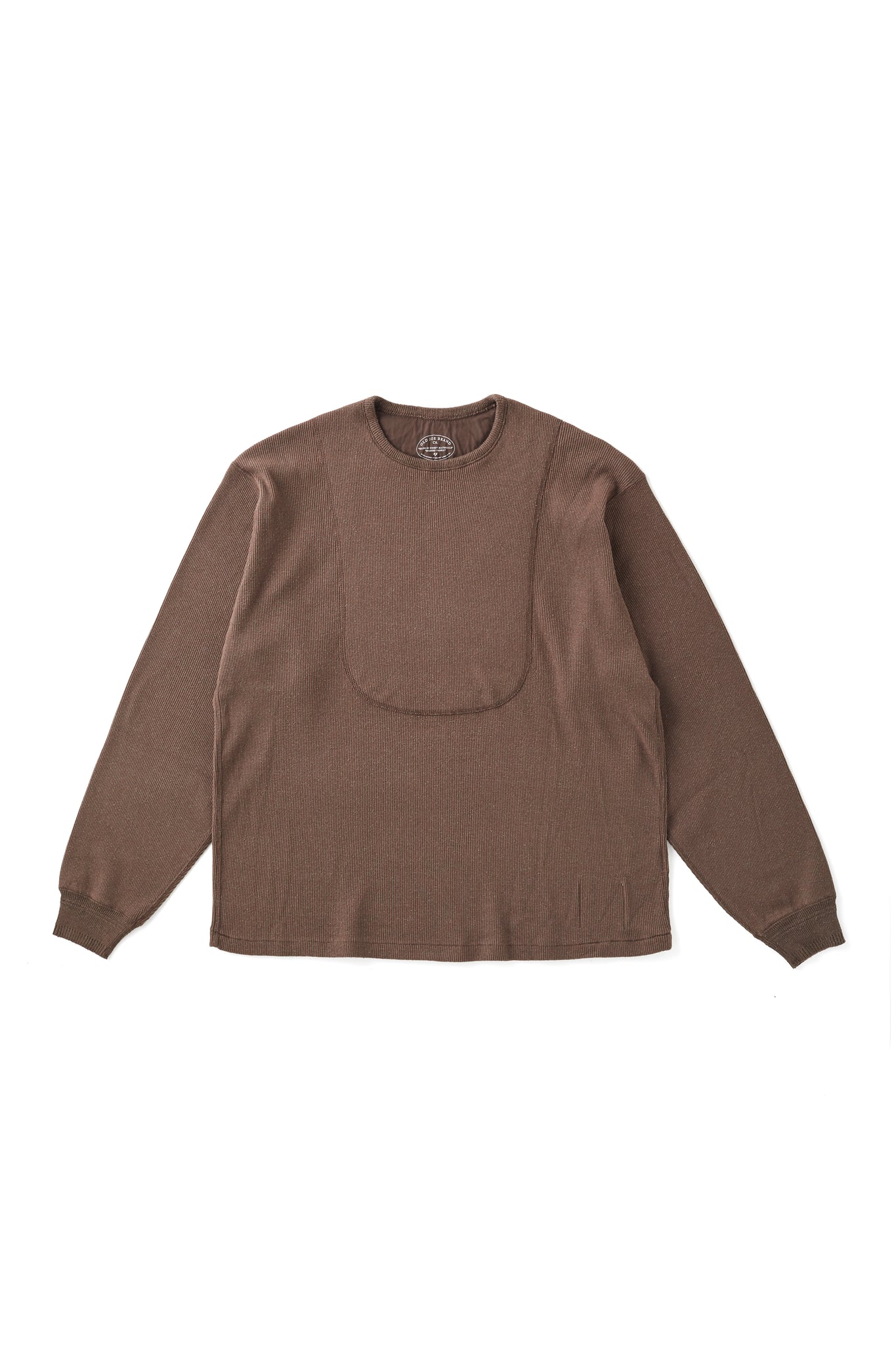 CREW-NECK SILK NEP RIBED TOPS - 252OJ-CT01