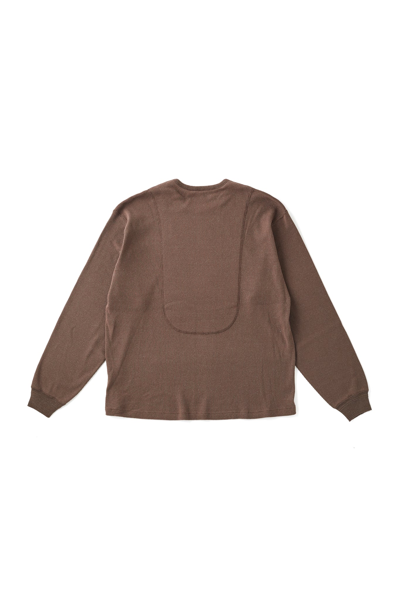 CREW-NECK SILK NEP RIBED TOPS - 252OJ-CT01