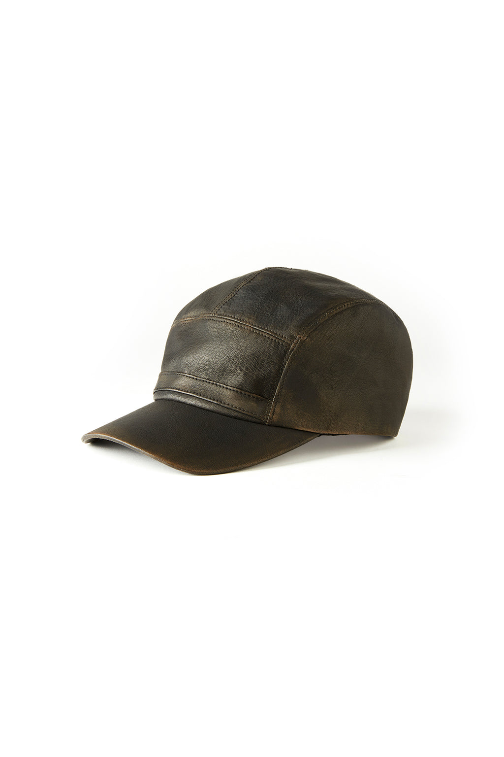 PATINA DEERSKIN FRONT BELTED WORK CAP - 242OJ-HT03