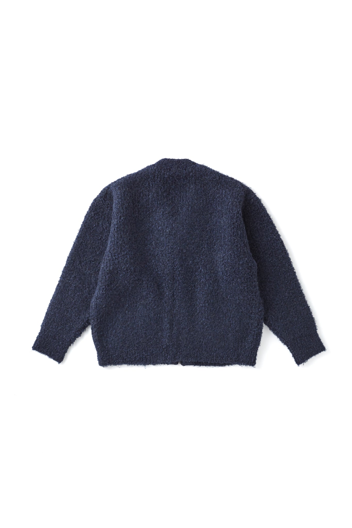 BOUCLE ALPAKA ZIP CARDIGAN - 252OJ-KN05