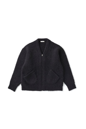 BOUCLE ALPAKA ZIP CARDIGAN - 252OJ-KN05 – OLD JOE BRAND