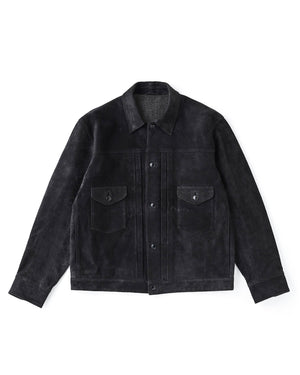 PATINA HORSE-HIDE JEAN JACKET (ROUGH OUT) - 242OJ-JK28