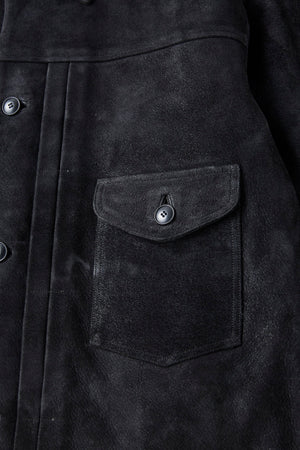 PATINA HORSE-HIDE JEAN JACKET (ROUGH OUT) - 242OJ-JK28