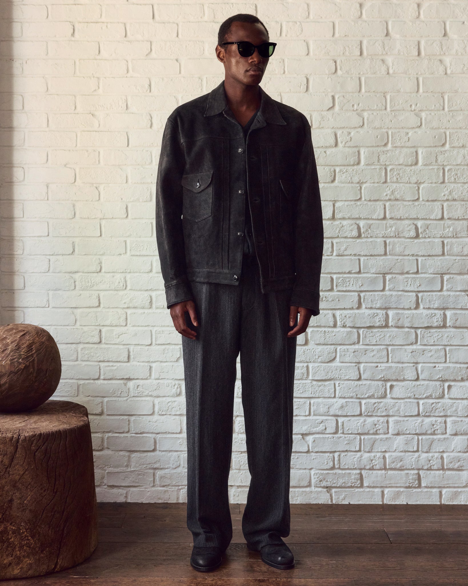 PATINA HORSE-HIDE JEAN JACKET (ROUGH OUT) - 242OJ-JK28