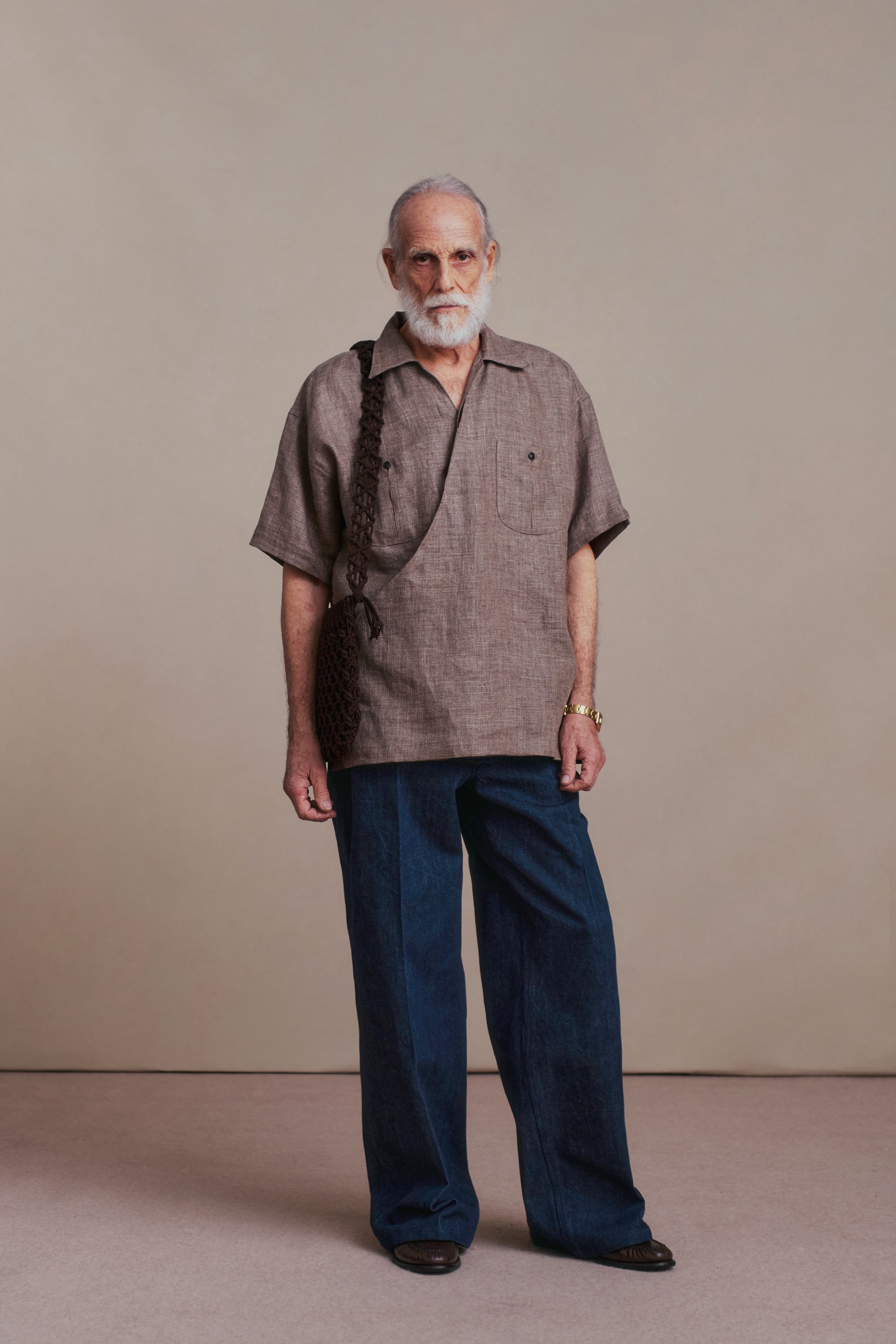 ASYMMETRY FRONT TUNIC SHIRTS (Short-Sleeve) - 261OJ-SH12 – OLD JOE