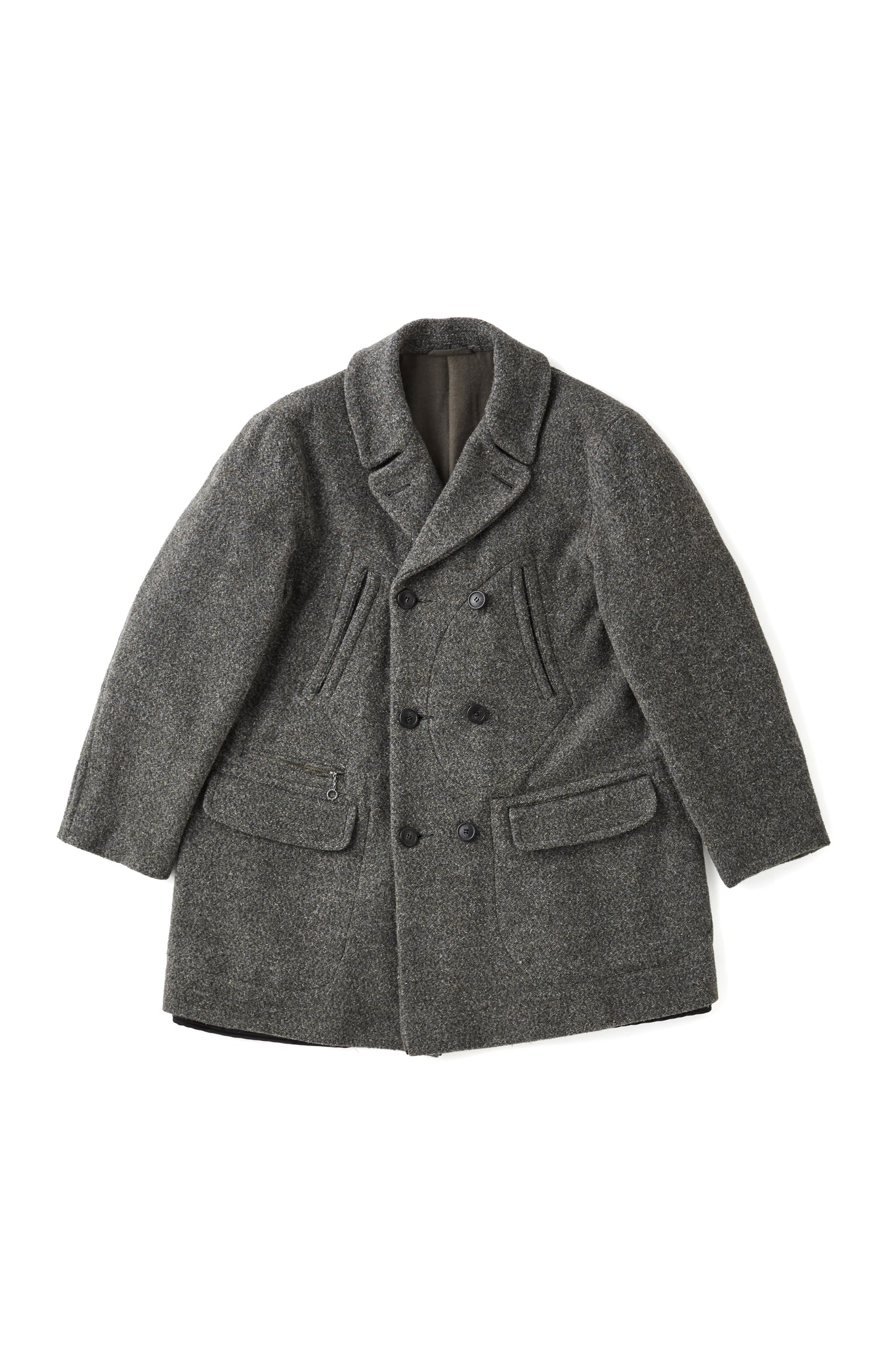 DOUBLE-BREASTED WARD COAT - 252OJ-JK08