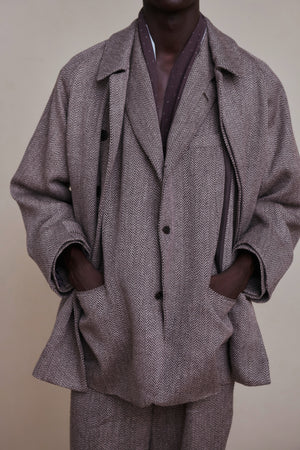 FLY-FRONT DUSTER JACKET - 261OJ-JK03 – OLD JOE BRAND