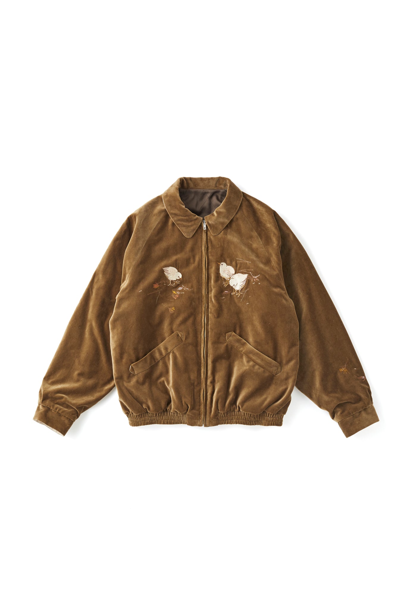 STUNNING VELVET SOUVENIR JACKET (Niwatori to Hiyoko) - 252OJ-JK12