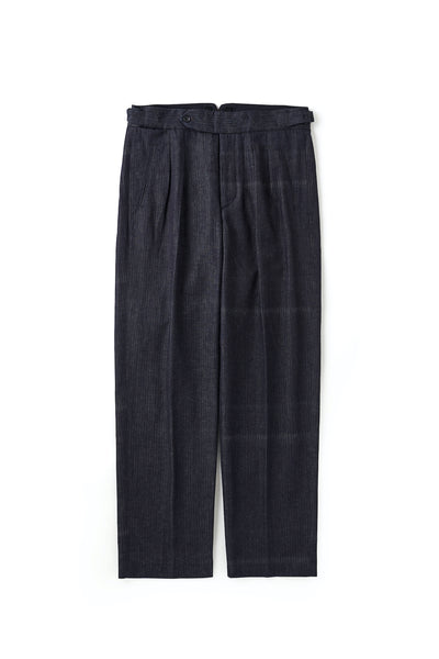 DOUBLE-PLEATED SMARTY TROUSER - 241OJ-PT02 – OLD JOE BRAND