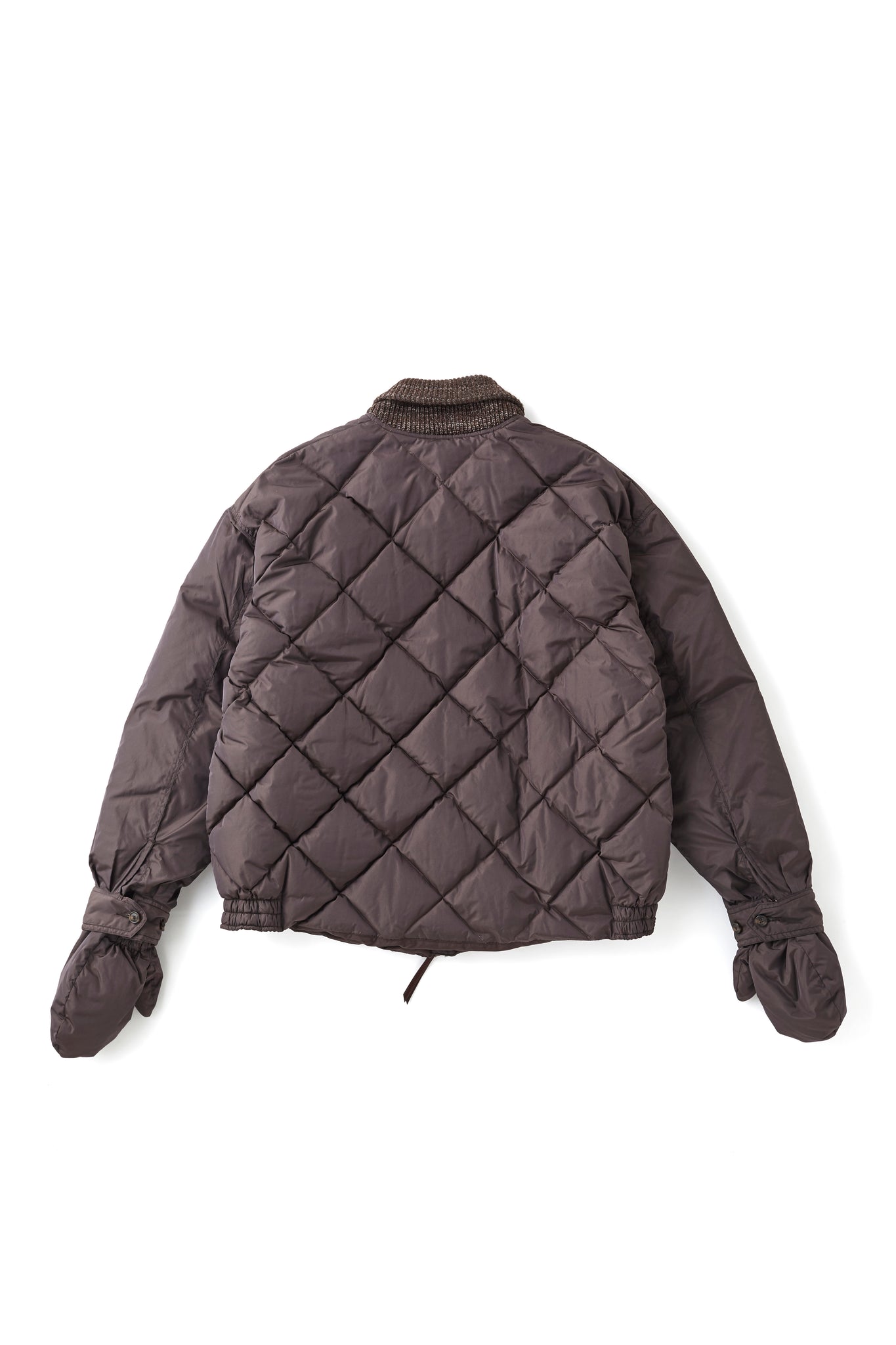 HIGH-COUNT SILK MITTEN PUFF JACKET - 252OJ-JK13