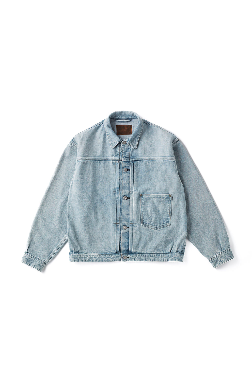 RIVETED ONE POCKET JEAN JACKET - 242OJ-JK04