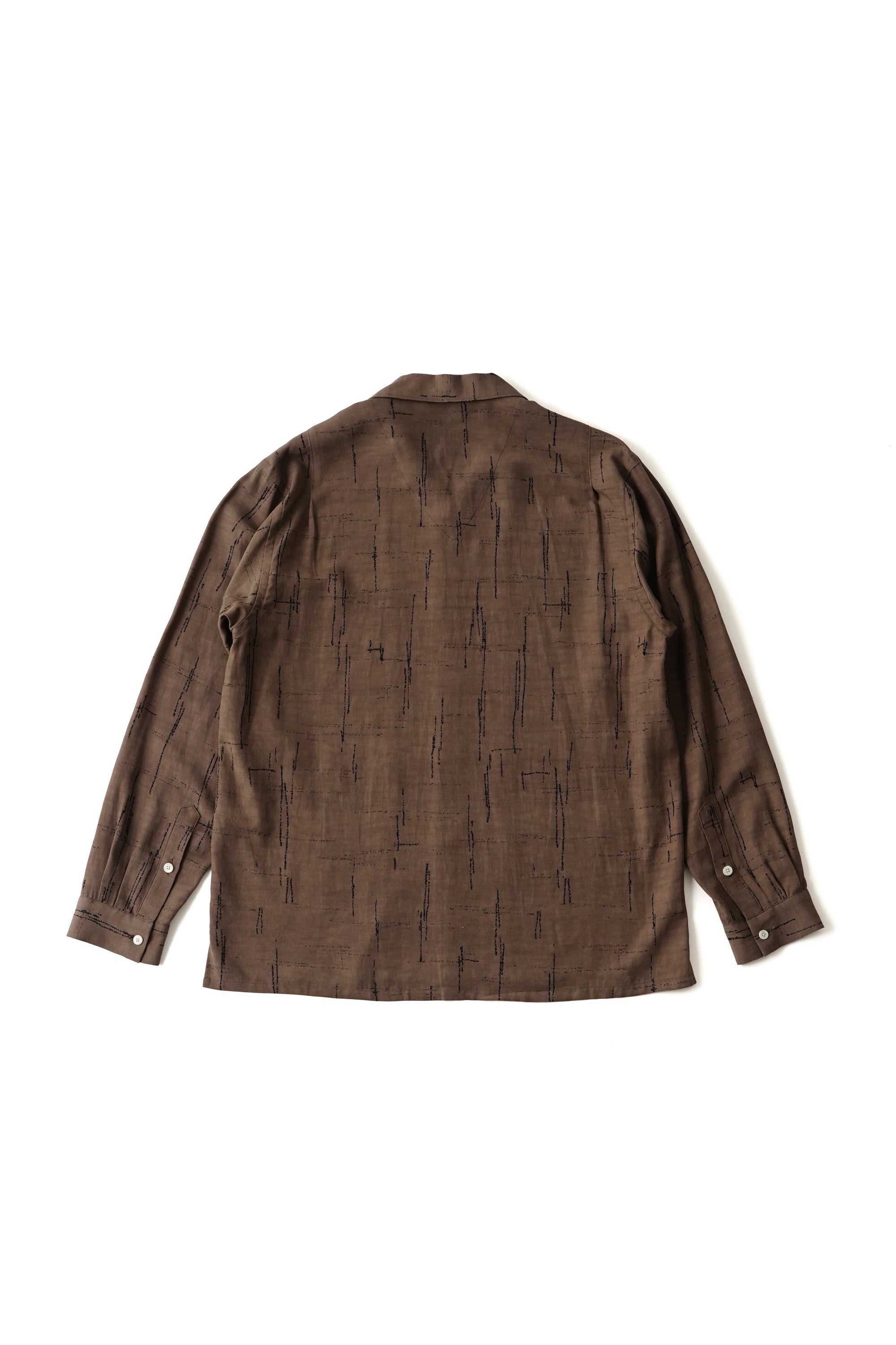 ORIGINAL PRINTED OPEN COLLAR SHIRTS (KASURI) Long-sleeve - 261OJ ORIGINAL PRINTED OPEN COLLAR SHIRTS (KASURI) Long-sleeve - 261OJ