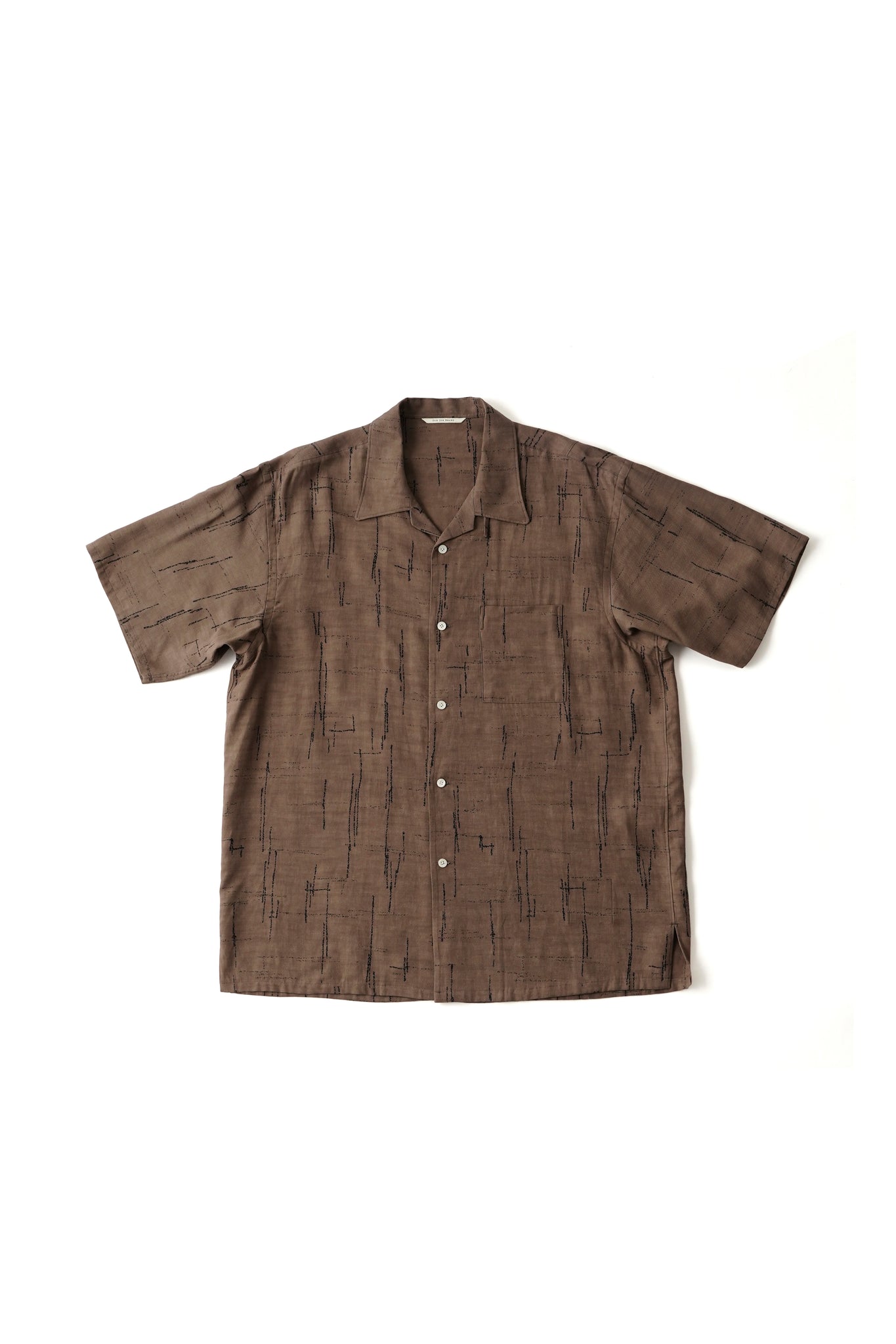 ORIGINAL PRINTED OPEN COLLAR SHIRTS (KASURI) Short-sleeve - 261OJ