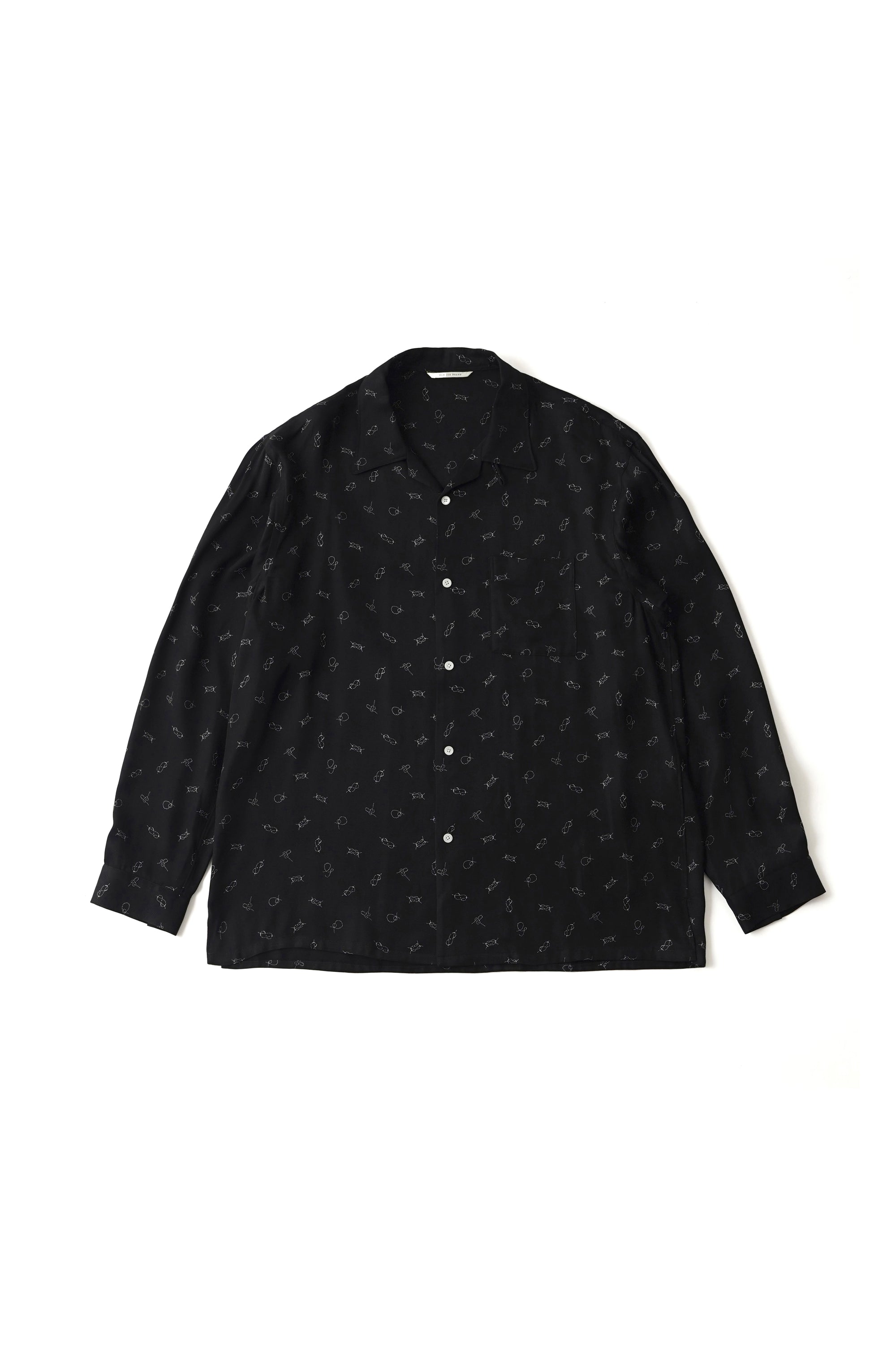 ORIGINAL PRINTED OPEN COLLAR SHIRTS (ROPE KNOT) Long-sleeve