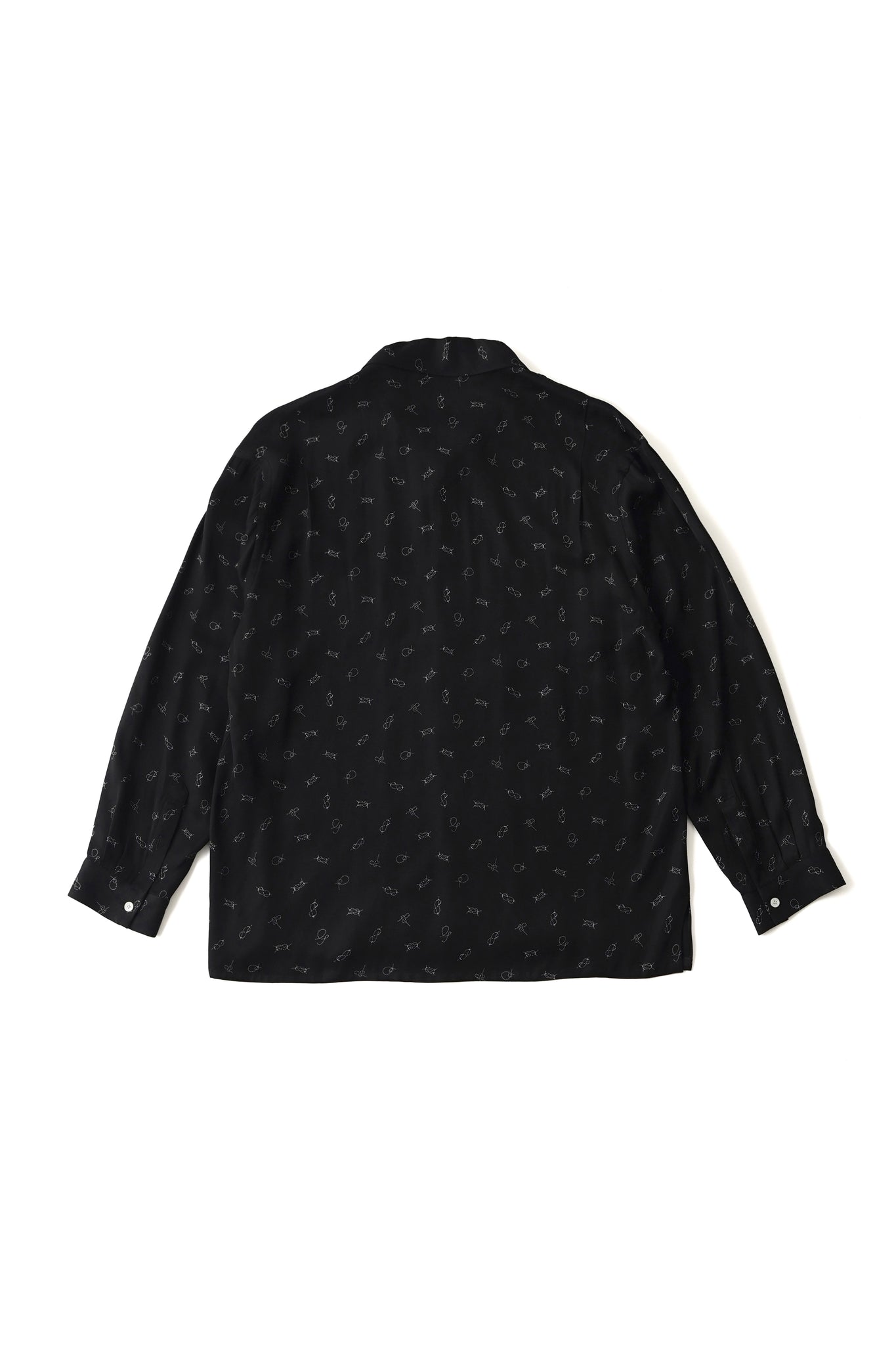 ORIGINAL PRINTED OPEN COLLAR SHIRTS (ROPE KNOT) Long-sleeve