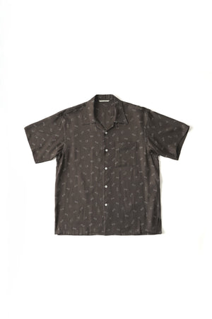 ORIGINAL PRINTED OPEN COLLAR SHIRTS (ROPE KNOT) Short-sleeve