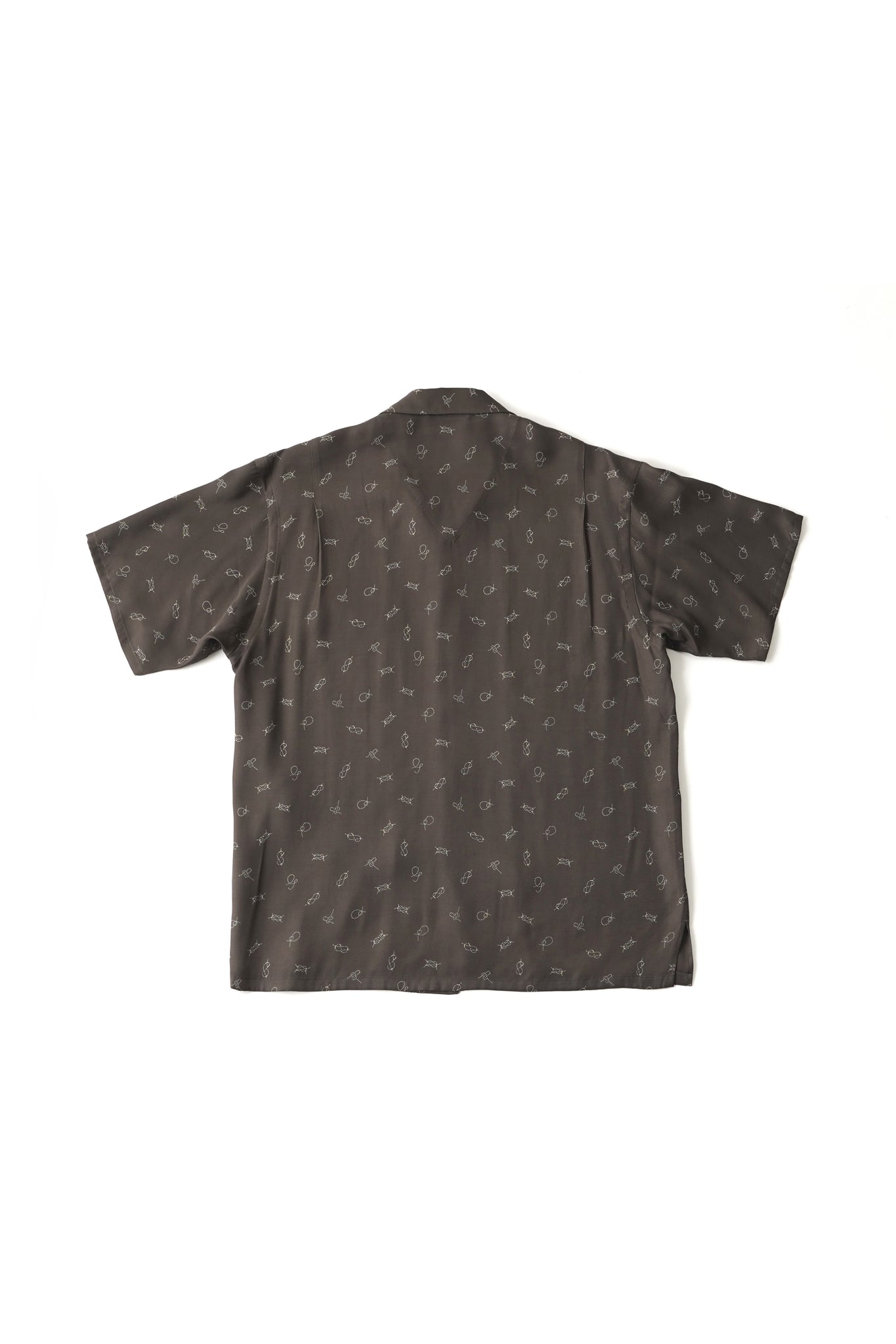 ORIGINAL PRINTED OPEN COLLAR SHIRTS (ROPE KNOT) Short-sleeve