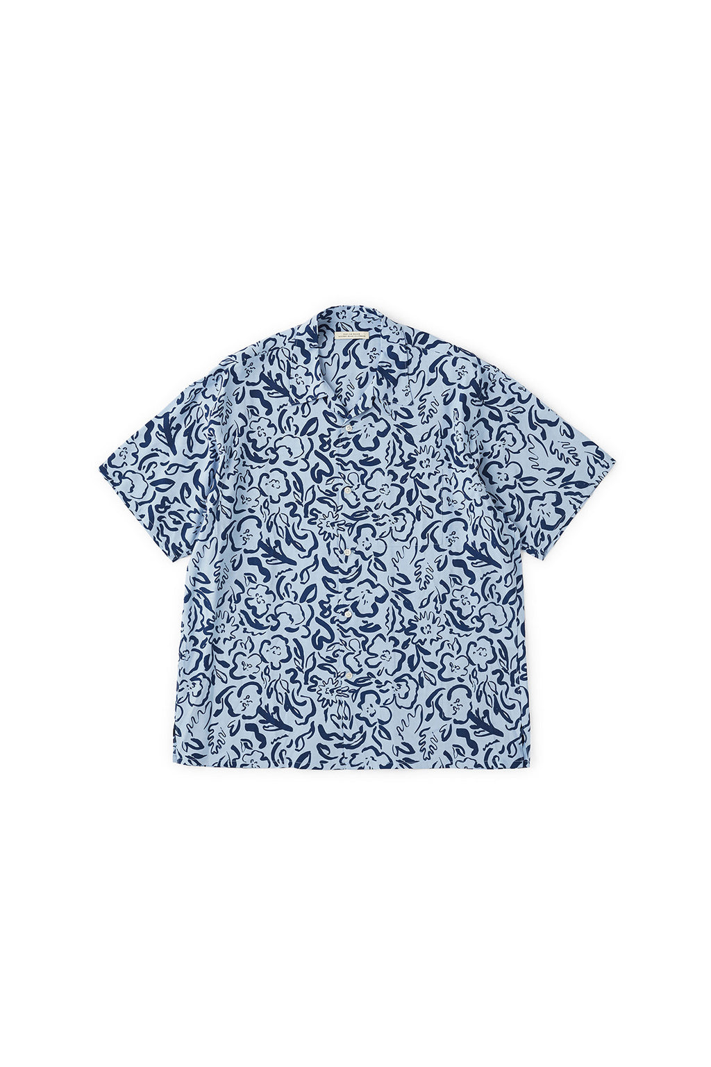 ORIGINAL PRINTED OPEN COLLAR SHIRTS (FLOWER) Short-sleeve - 231OJ-SH10