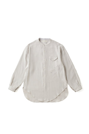 BAND COLLAR LONG TAIL SHIRTS - 252OJ-SH01