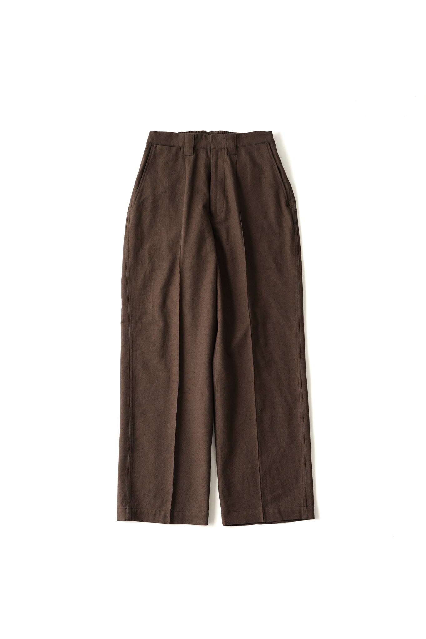 【OLD JOE 】STRING WAIST WORK TROUSER ブラウン OLD JOE - STRING WAIST WORK TROUSER - PIN STRIPE – PHAETON