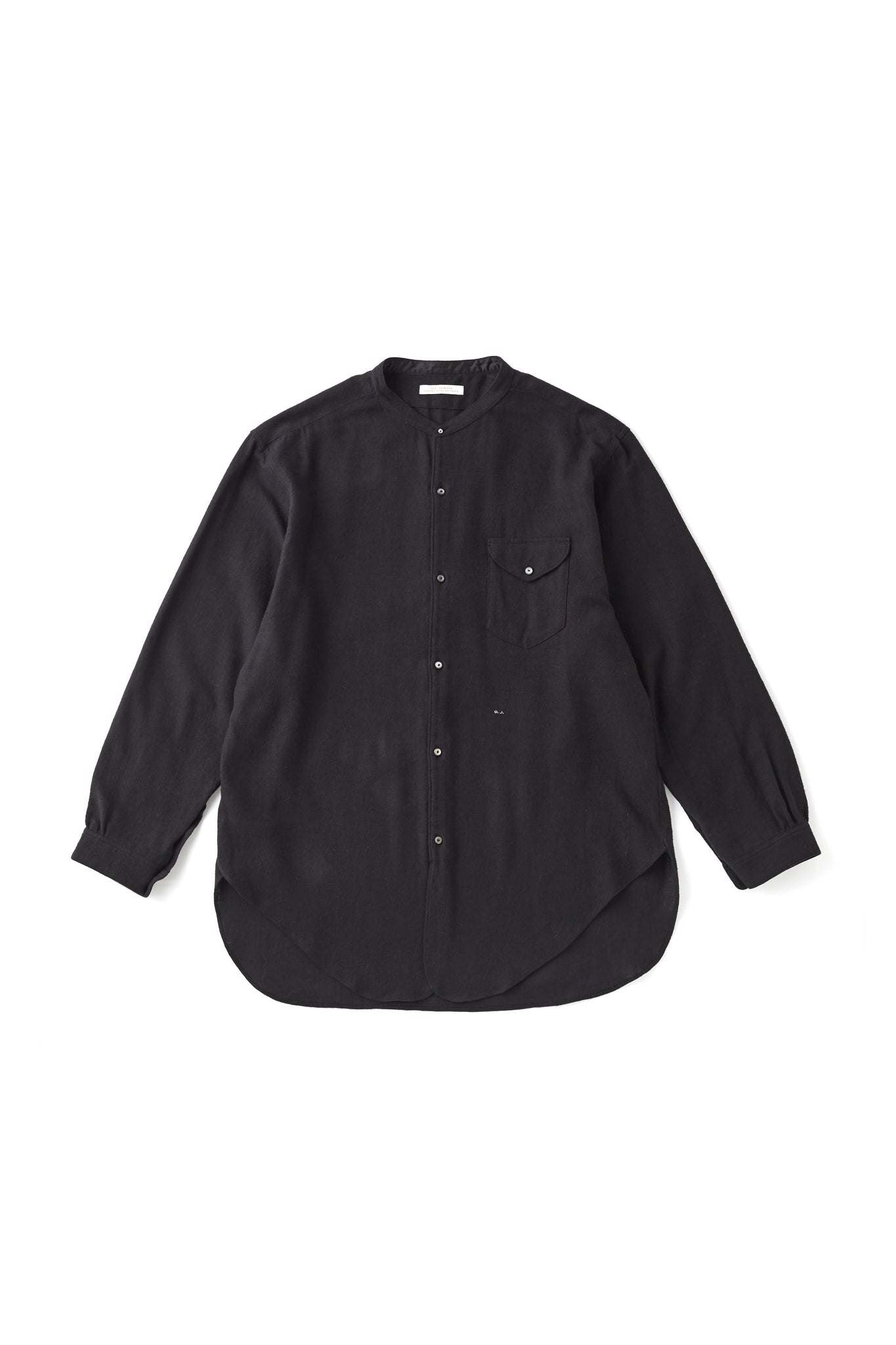 BAND COLLAR LONG TAIL SHIRTS - 252OJ-SH01