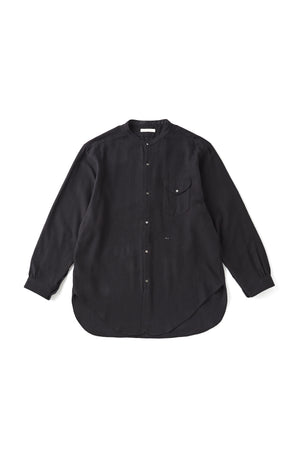BAND COLLAR LONG TAIL SHIRTS - 252OJ-SH01