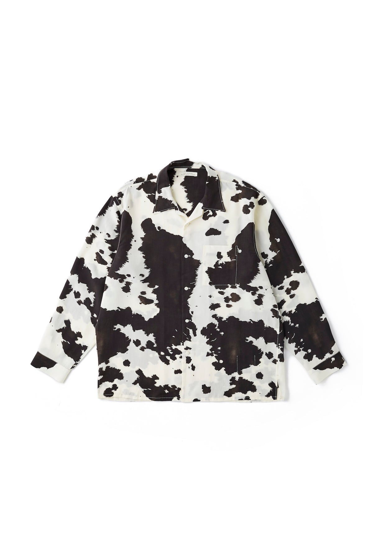 ORIGINAL PRINTED OPEN COLLAR SHIRTS (COW) Long-sleeve - 241OJ-SH01