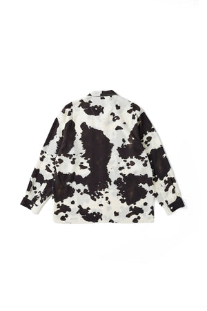 ORIGINAL PRINTED OPEN COLLAR SHIRTS (COW) Long-sleeve - 241OJ-SH01