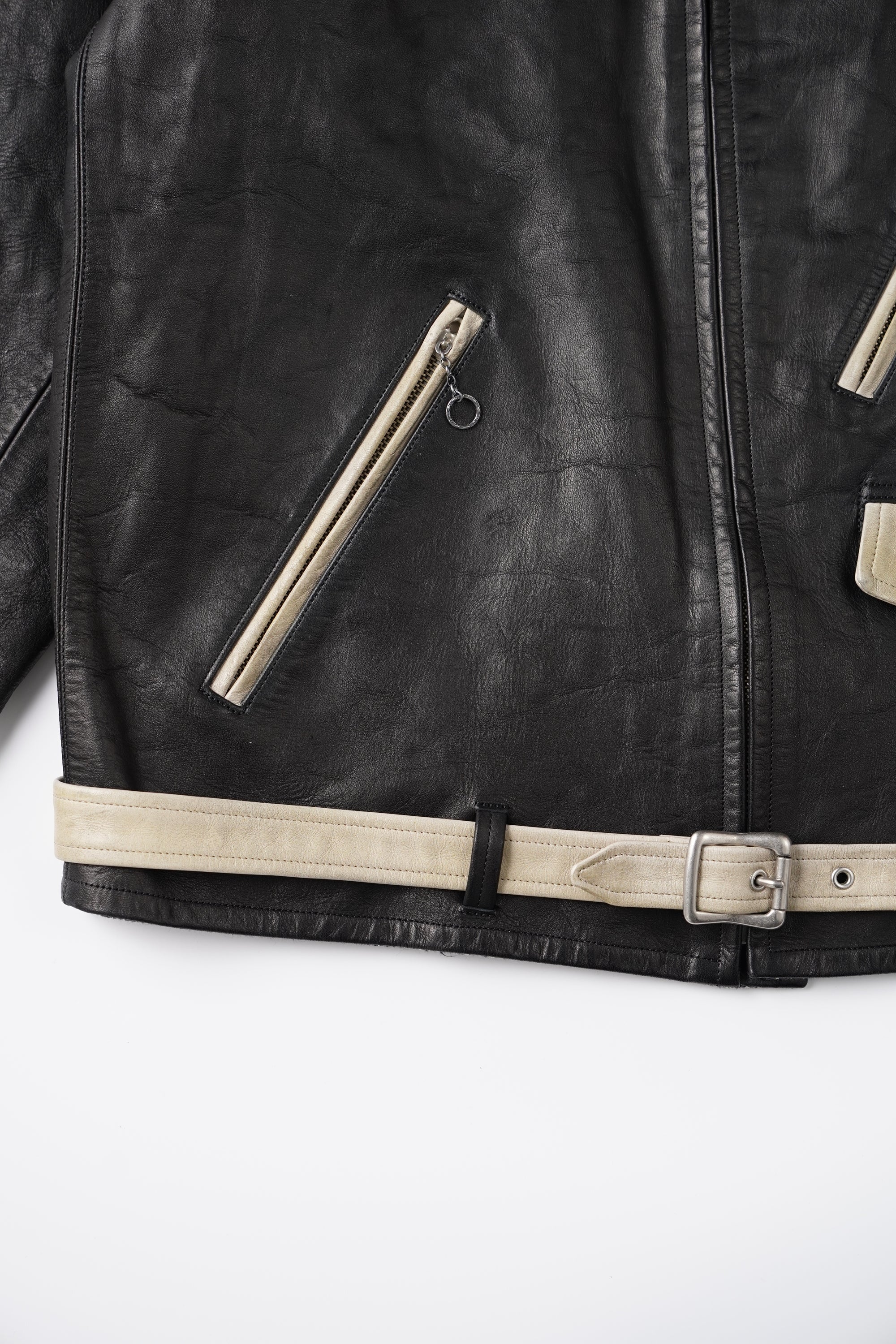 PATINA HORSE-HIDE PERFECTO JACKET (Two-Tone) - 261OJ-JK24 – OLD