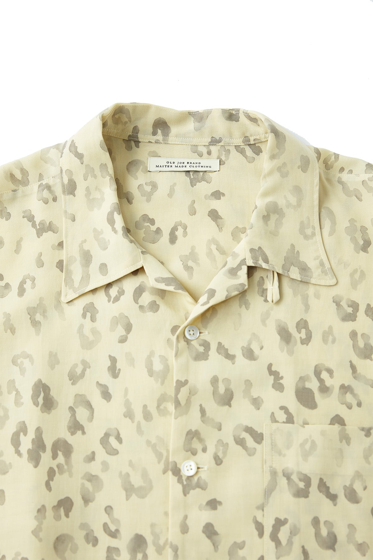 ORIGINAL PRINTED OPEN COLLAR SHIRTS (LEOPARD) Short-sleeve - 231OJ-SH08