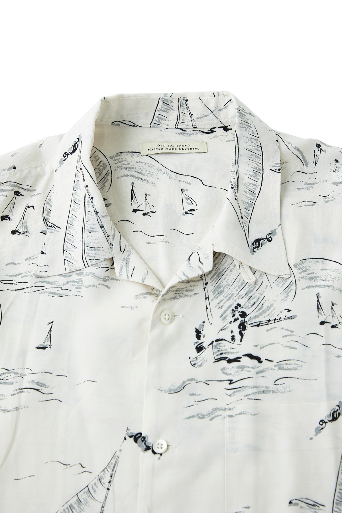 ORIGINAL PRINTED OPEN COLLAR SHIRTS (MARINE) Short-sleeve - 231OJ