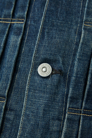 LOWER FLAP POCKET JEAN JACKET(FADE INDIGO) - 241OJ-JK05