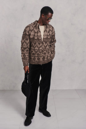 NORDIC PATTERN HAND SWEATER - 252OJ-KN06 – OLD JOE BRAND