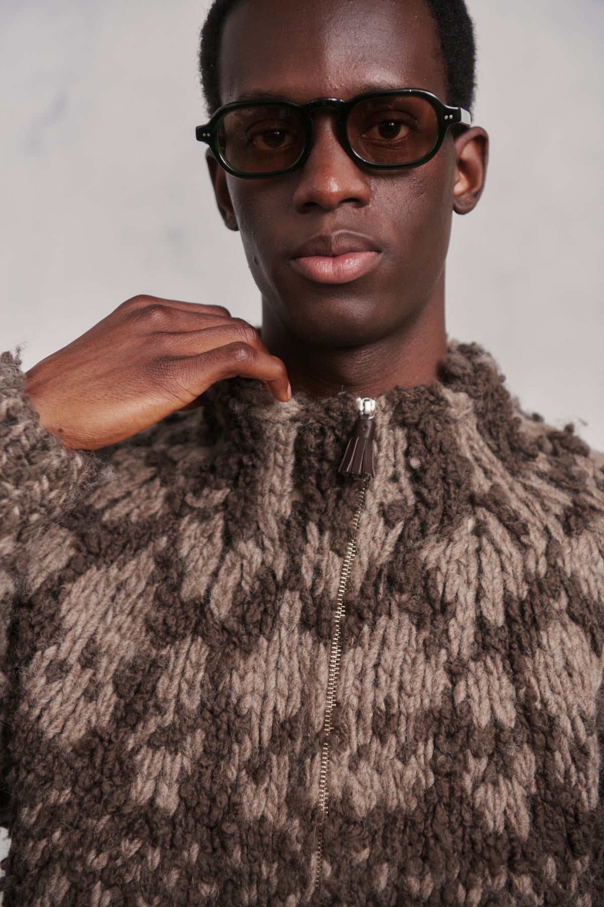 NORDIC PATTERN HAND SWEATER - 252OJ-KN06