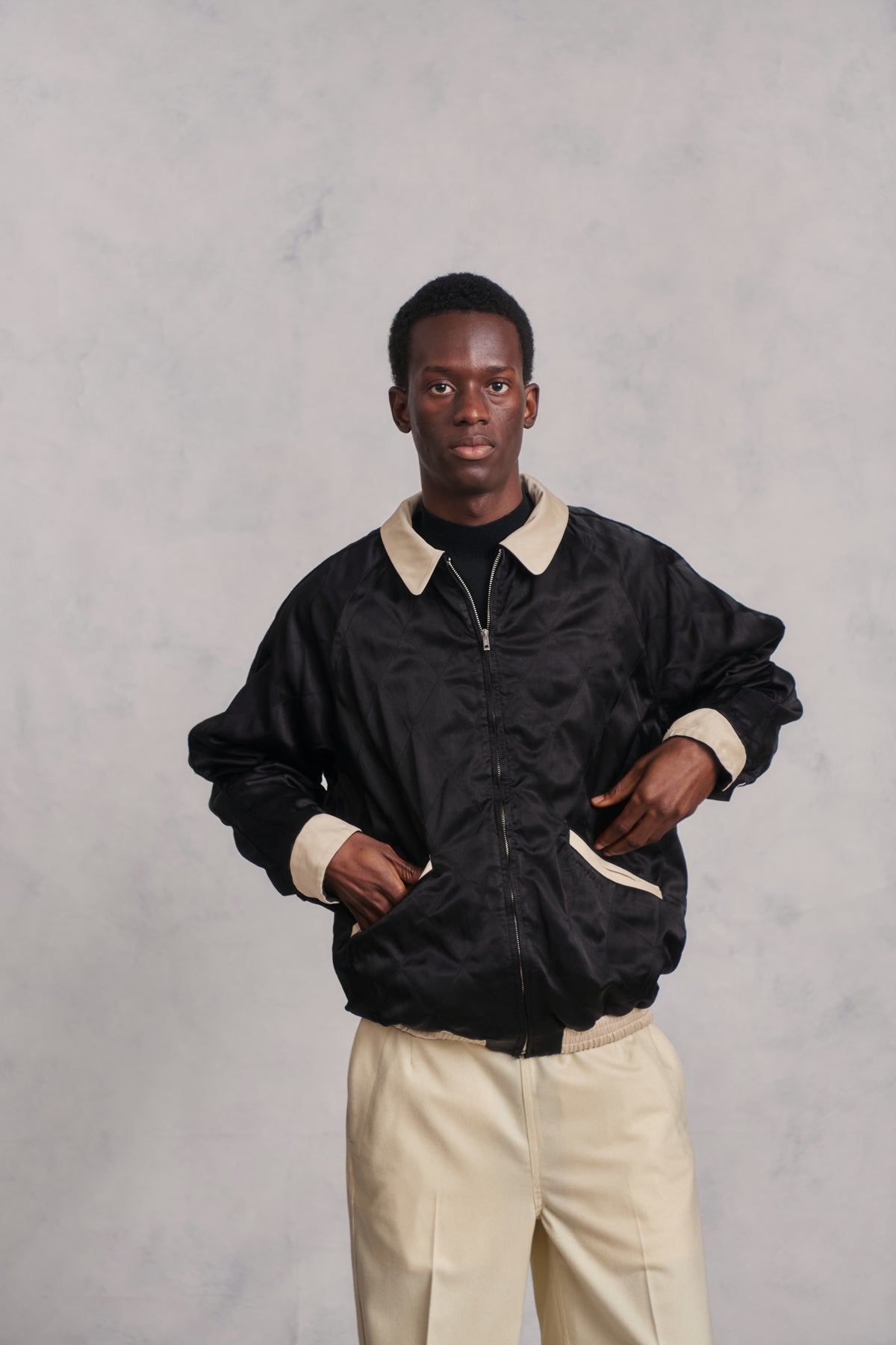 STUNNING VELVET SOUVENIR JACKET (Niwatori to Hiyoko) - 252OJ-JK12