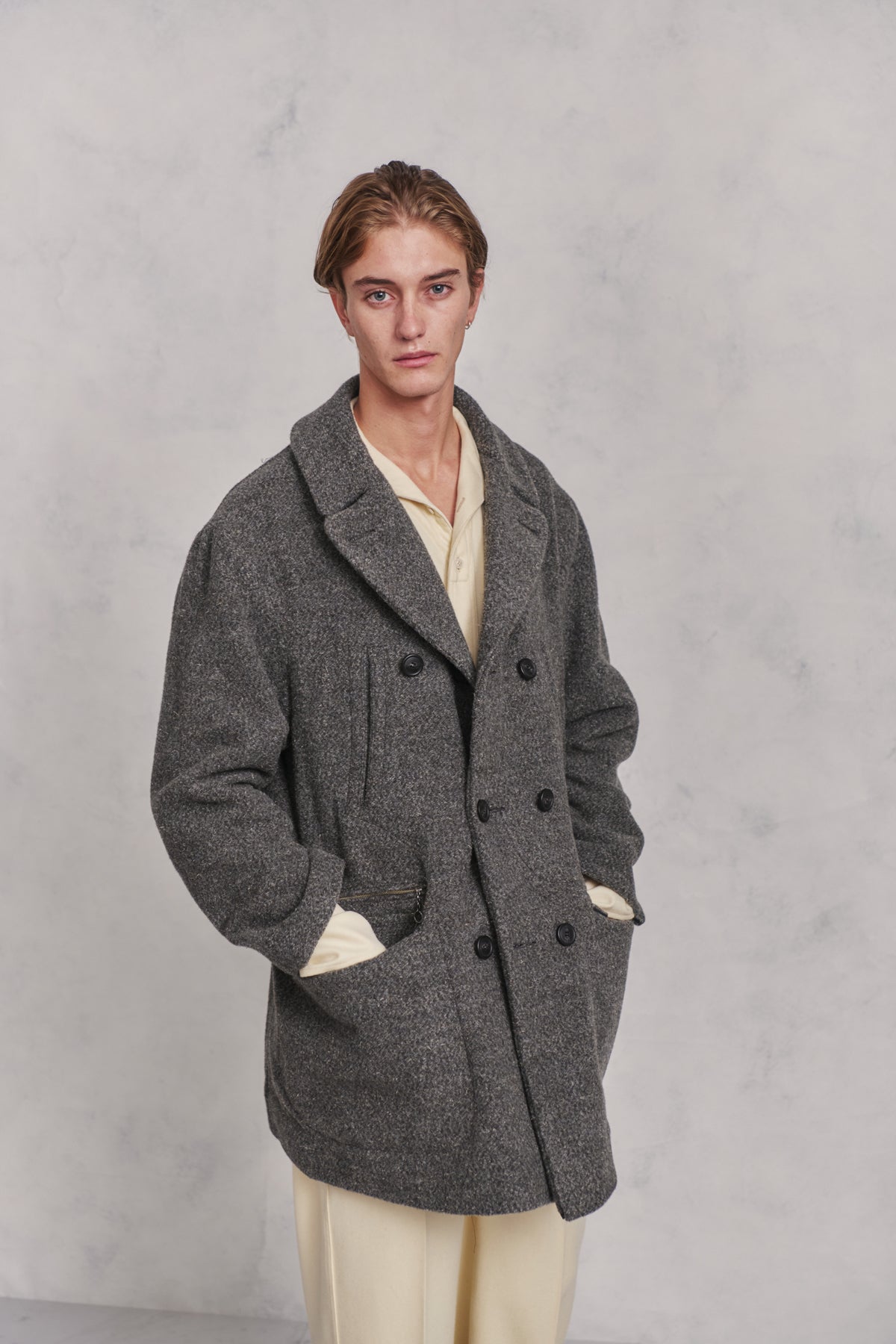 DOUBLE-BREASTED WARD COAT - 252OJ-JK08