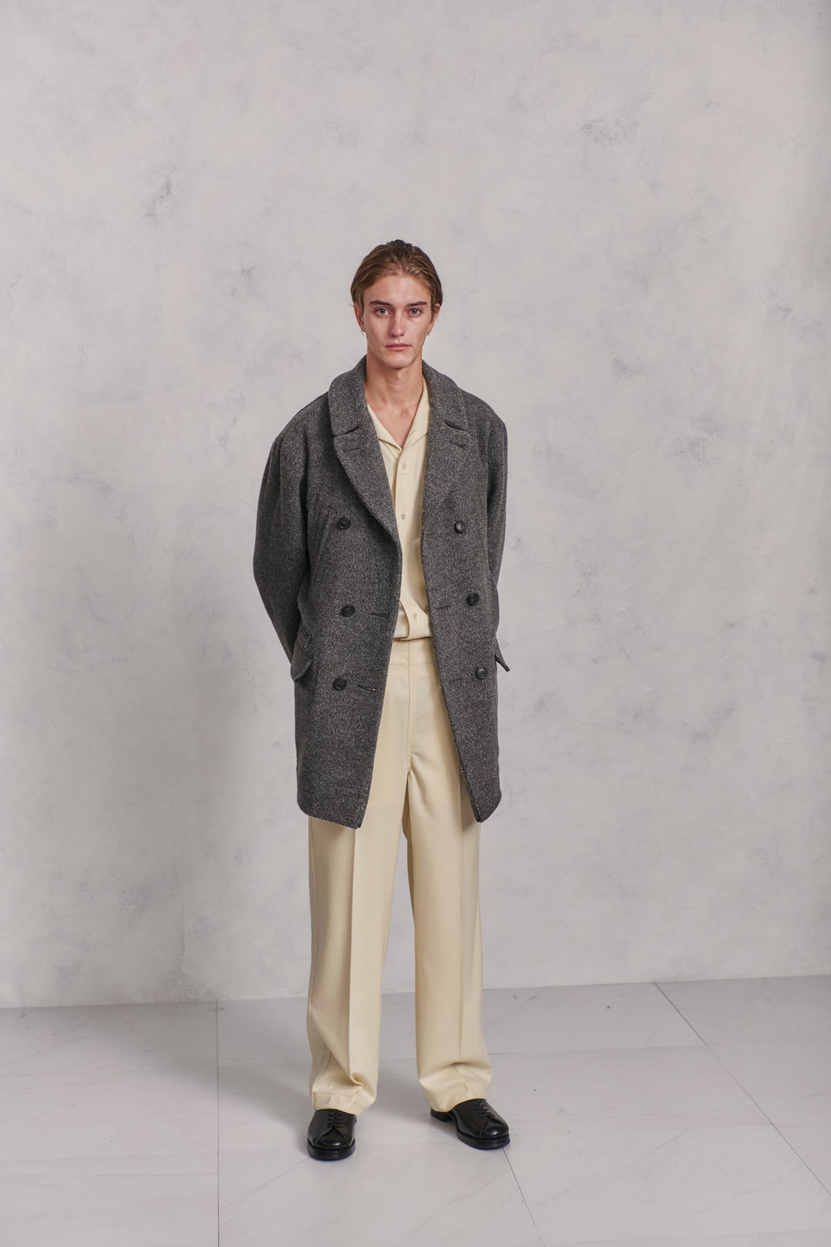 DOUBLE-BREASTED WARD COAT - 252OJ-JK08