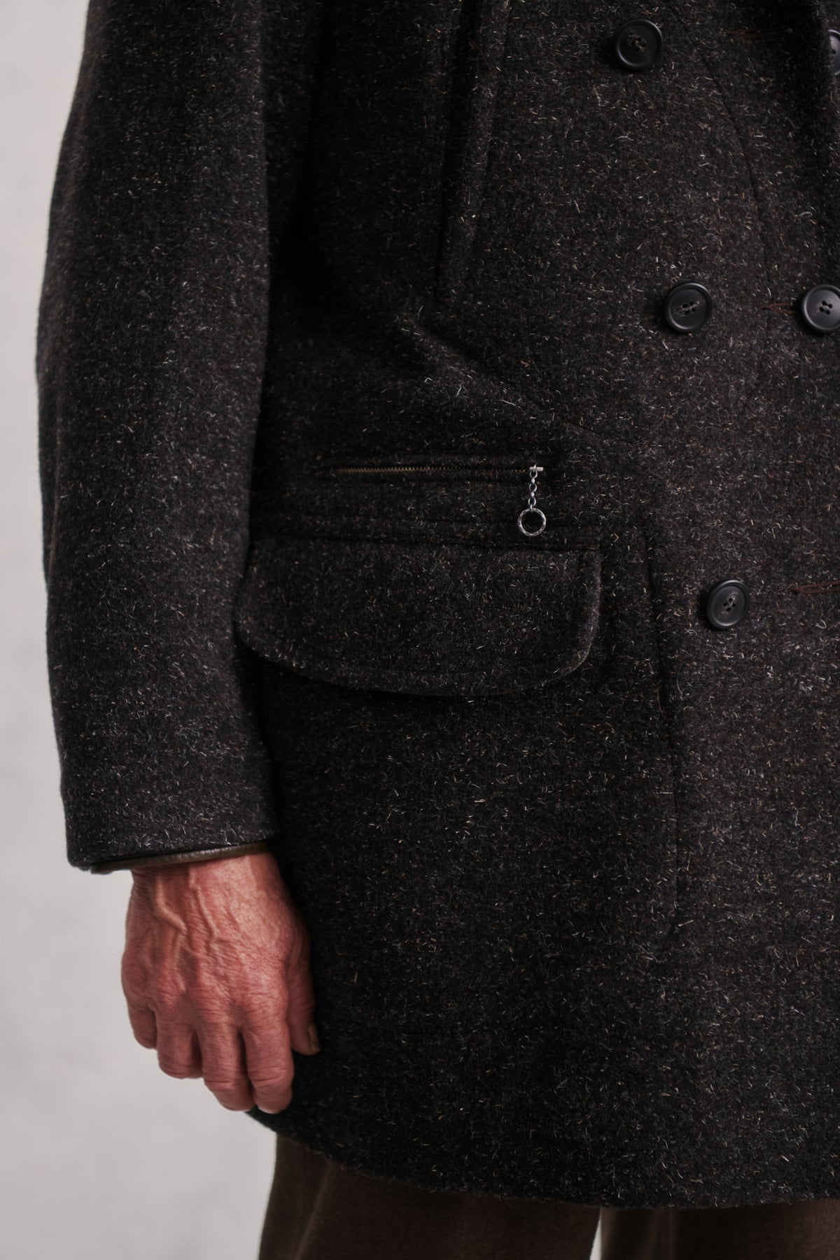 DOUBLE-BREASTED WARD COAT - 252OJ-JK08