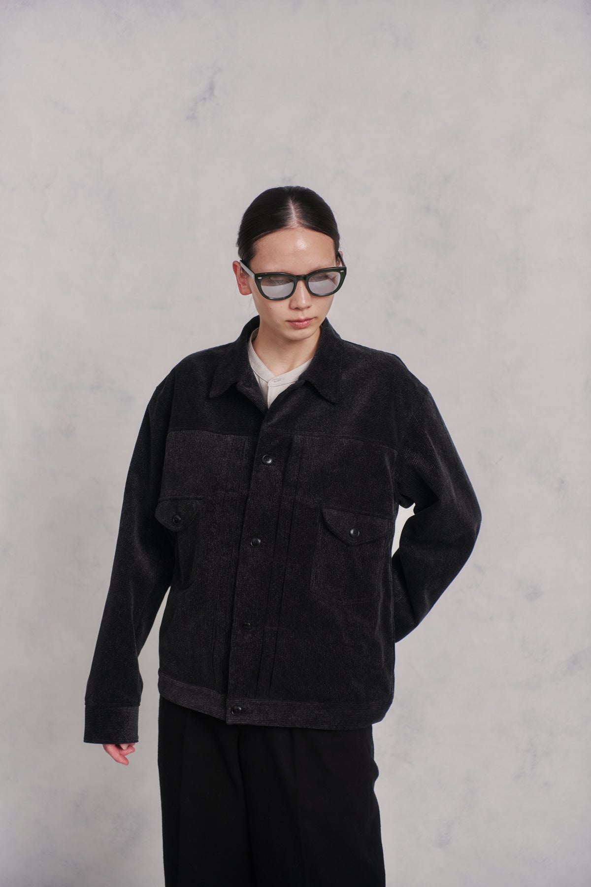 PRINTED CORDS JEAN JACKET - 252OJ-JK11