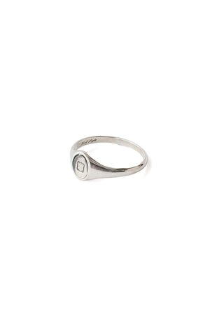 NOVEL LIGHT (SMALL OVAL SIGNET RING / STAMPED) - OJ-AC12