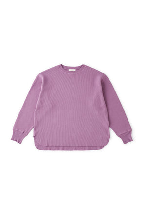 HEAVY HONEYCOMB WUFFLE CREW-NECK - 222OJ-CT04