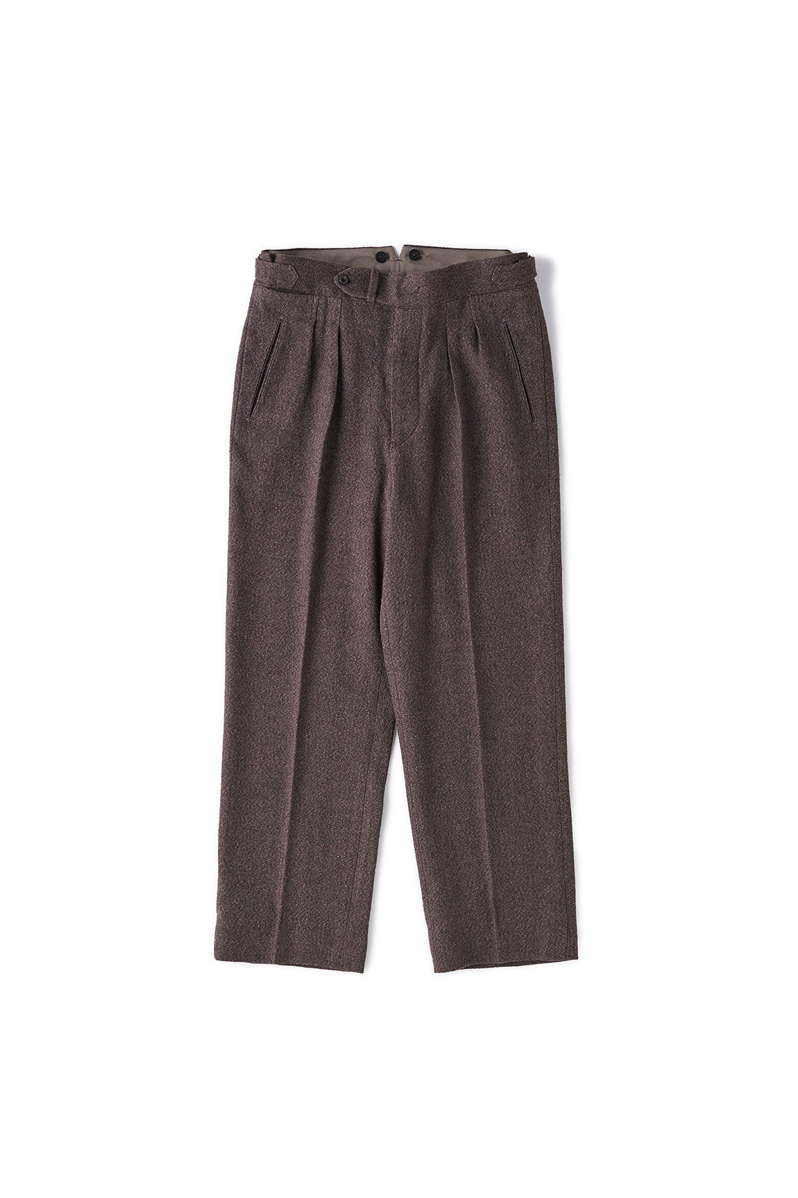 DOUBLE-PLEATED SMARTY TROUSER - 221OJ-PT01 – OLD JOE BRAND