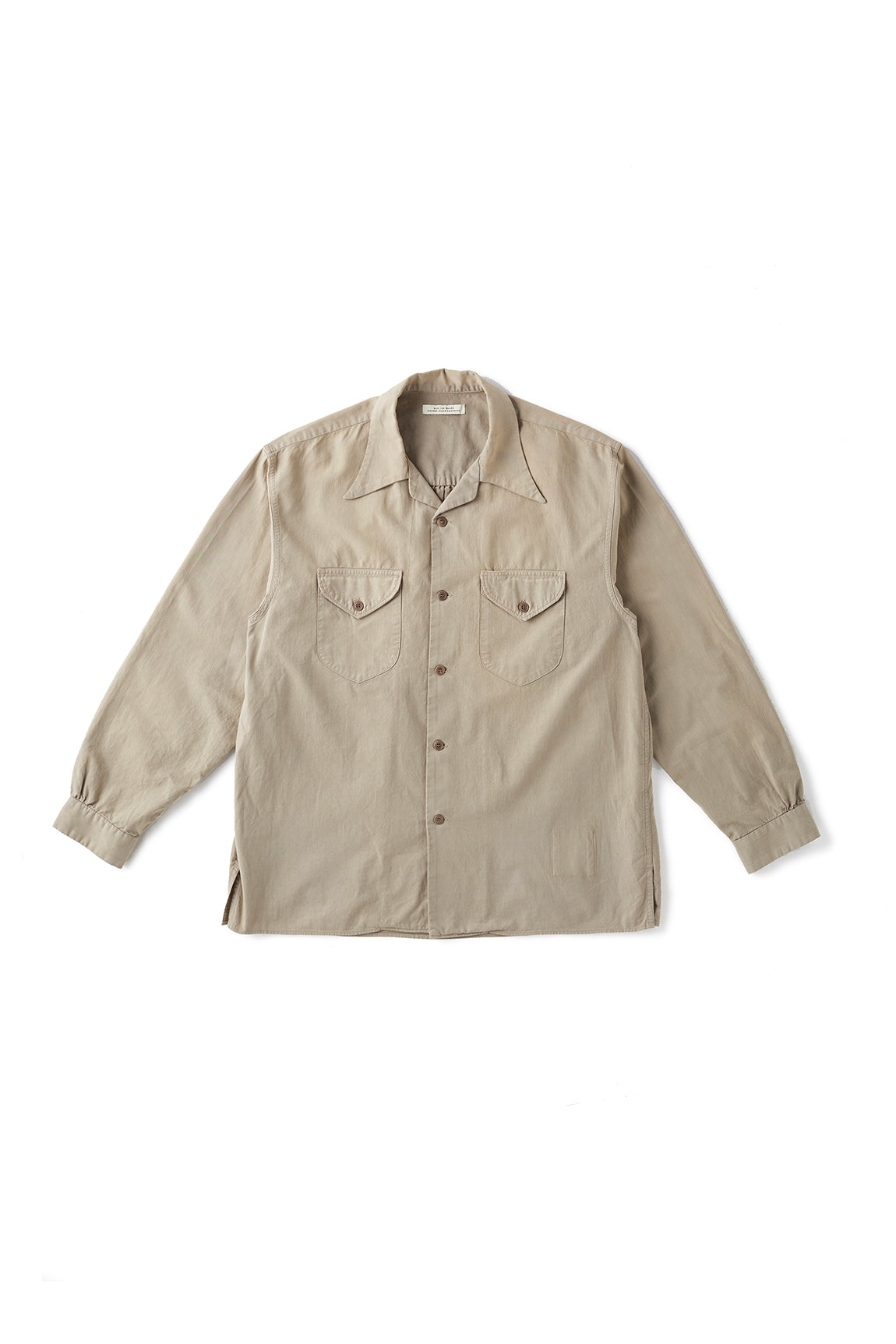 オールドジョー OLD JOE 長袖シャツ 221OJ-SH04 SWALLOW COLLAR PATINA SPORTS SHIRTS スワローカラー シャツ ベージュ系