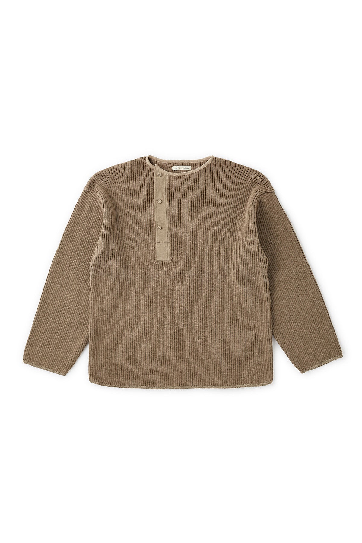 OLD JOE - ASYMMETRY FRONT HENLY SWEATER | www.causus.be