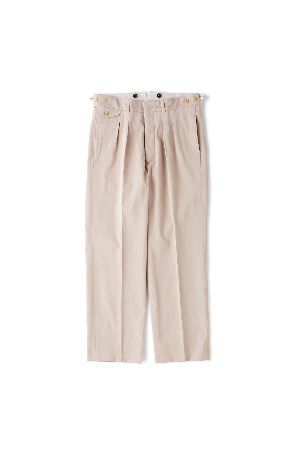 DOUBLE-PLEATED DRAPE TROUSER - 221OJ-PT02 – OLD JOE BRAND